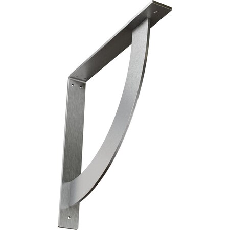 Ekena Millwork Bulwark Steel Bracket, Stainless Steel 2"W x 16"D x 16"H BKTM02X16X16BUSS